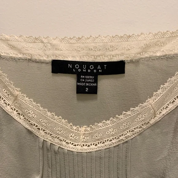 Nougat London Cream Lace Chemise - Picture 2 of 6